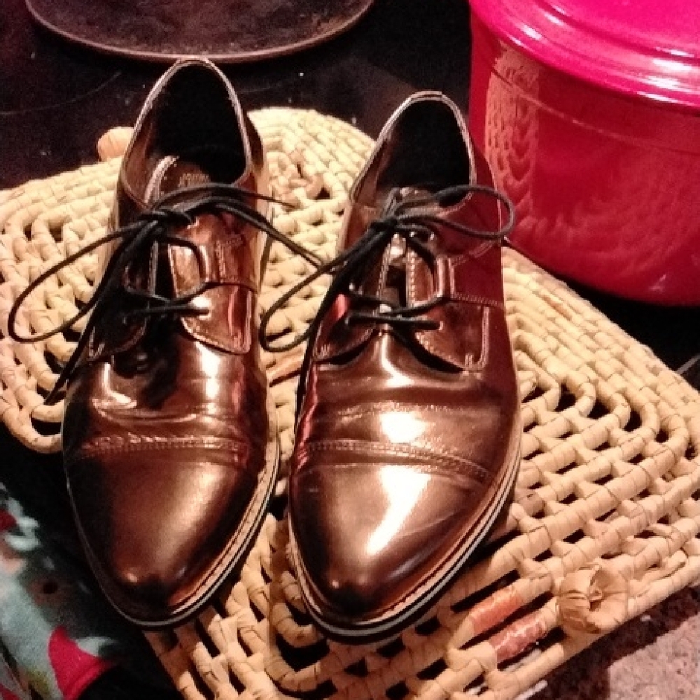Womens Johnston Murphy Oxford Copper Laced Up Shoe